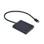 i-tec C31DUAL4KDP Adaptador Gráfico USB-C a 2x DisplayPort 4K UHD 3840x2160 para Dual Pantalla, Thunderbolt 3, Windows, macOS, Android