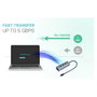 I-Tec Hub USB-C Metal con 4 Puertos USB 3.0 Gris