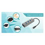 I-Tec Hub USB-C Metal con 4 Puertos USB 3.0 Gris