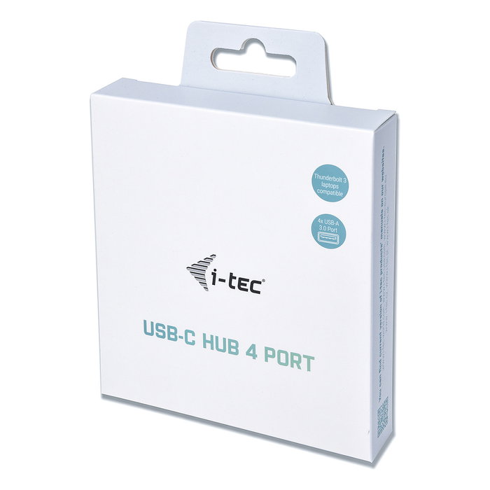 I-Tec Hub USB-C Metal con 4 Puertos USB 3.0 Gris
