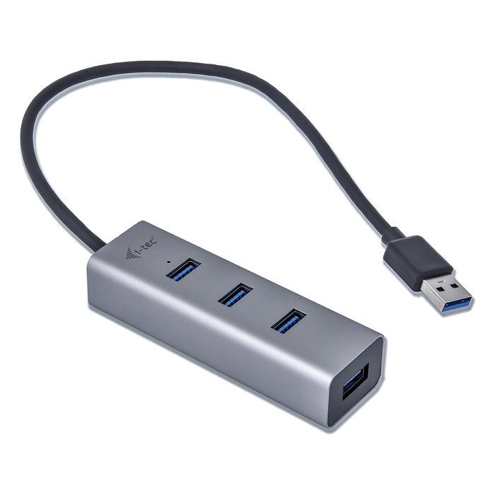 I-tec Hub USB 3.0 Metálico con 4 Puertos Gris I-tec Hub USB 3.0 Metálico con 4 Puertos Gris