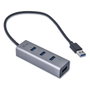 I-tec Hub USB 3.0 Metálico con 4 Puertos Gris