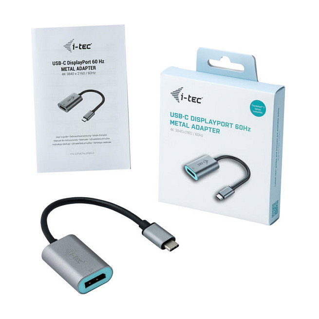 I-Tec Adaptador USB-C a DisplayPort 4K 60Hz Metal