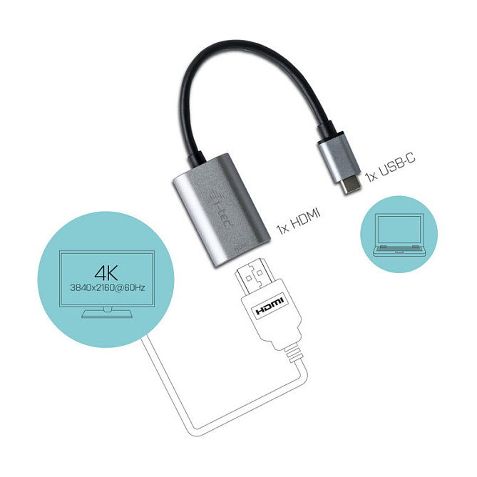 I-tec Adaptador USB-C a HDMI 4K