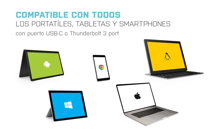 i-tec Docking Station USB-C C31NANODOCKPD 60W Power Delivery, 3x USB 3.0, Puerto HDMI 4K, Lector Tarjetas SD/microSD, Plata/Turquesa, para Portátil y Smartphone