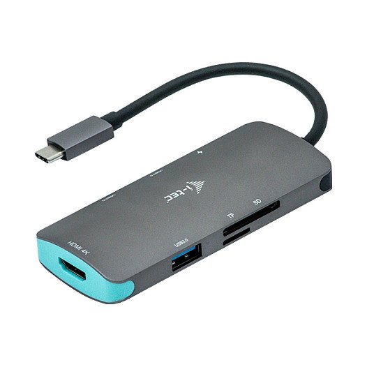 I-tec Nano Dock C31NANODOCKPD USB-C HDMI 4K Power Delivery Plata/Turquesa