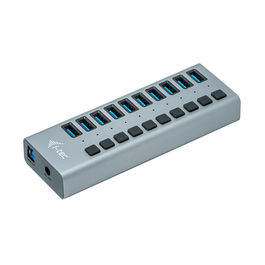 I-tec Hub de Carga USB 3.0 con 10 Puertos y Adaptador de 48W