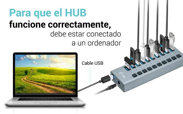 i-tec Hub de Carga USB 3.0 U3CHARGEHUB10 - 10 Puertos, Adaptador 48W, Carga Rápida, Plug & Play, Alimentación 100-240V, Compatible con PC, Mac, Linux, Universal i-tec Hub de Carga USB 3.0 U3CHARGEHUB10 - 10 Puertos, Adaptador 48W, Carga Rápida, Plug & Play, Alimentación 100-240V, Compatible con PC, Mac, Linux, Universal