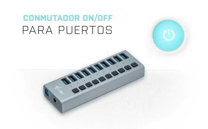 i-tec Hub de Carga USB 3.0 U3CHARGEHUB10 - 10 Puertos, Adaptador 48W, Carga Rápida, Plug & Play, Alimentación 100-240V, Compatible con PC, Mac, Linux, Universal i-tec Hub de Carga USB 3.0 U3CHARGEHUB10 - 10 Puertos, Adaptador 48W, Carga Rápida, Plug & Play, Alimentación 100-240V, Compatible con PC, Mac, Linux, Universal
