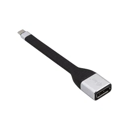 i-tec C31FLATDP60HZ Adaptador Cable USB-C a DisplayPort 4K Ultra HD 3840x2160 60Hz 10 Gbit/s, Conector USB-C Macho a DisplayPort Hembra 11.5 cm, Negro