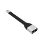 i-tec C31FLATDP60HZ Adaptador Cable USB-C a DisplayPort 4K Ultra HD 3840x2160 60Hz 10 Gbit/s, Conector USB-C Macho a DisplayPort Hembra 11.5 cm, Negro