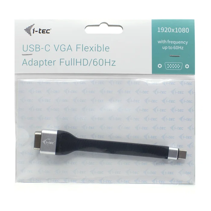 i-tec C31FLATVGA60HZ - Adaptador USB-C a VGA, cable 0.11 m, 1080p Full HD a 60 Hz, para portátil, tablet y PC