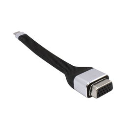 I-tec Adaptador USB-C a VGA - Cable Flexible 11.5cm - Full HD 1920x1080@60Hz - Compatible con Thunderbolt 3, Portátiles, Tablets y PC