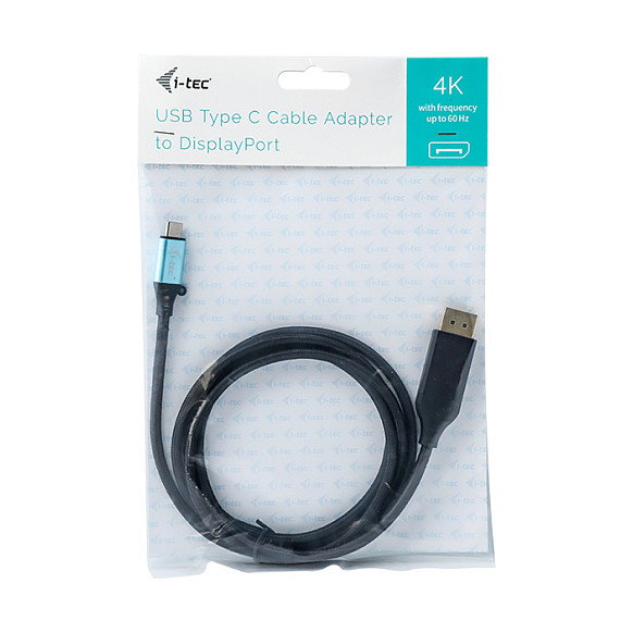 I-tec Adaptador USB-C a DisplayPort Macho-Macho 4K/60Hz Cable 2m (200cm) - Oro