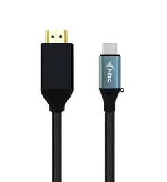 I-tec C31CBLHDMI60HZ2M Adaptador de Cable USB-C a HDMI Macho 4K/60Hz, 2 Metros, Negro, Compatible con Windows, macOS, Android, Chrome OS, Linux