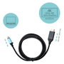 I-tec Adaptador USB-C a HDMI 4K 60Hz 200 cm Cable Negro