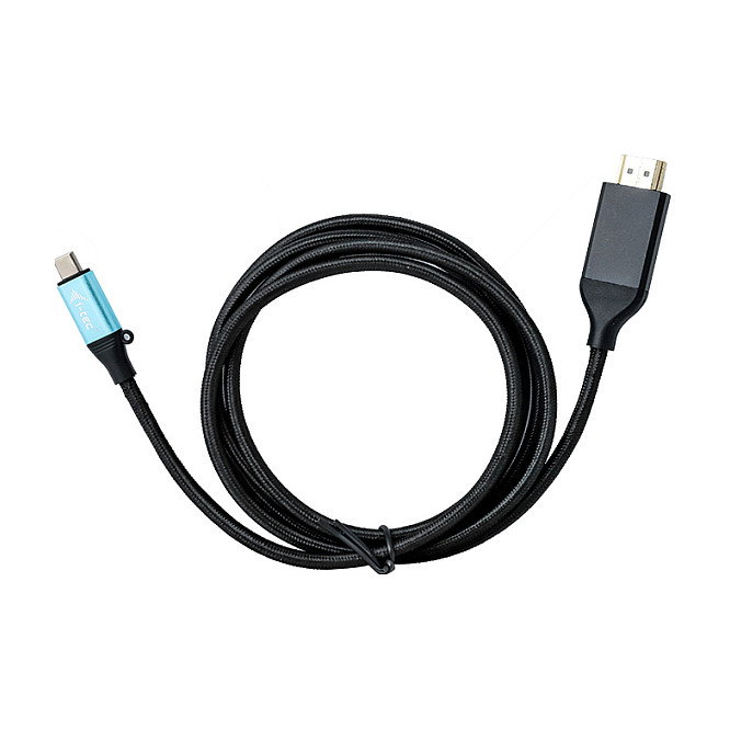 I-tec Adaptador USB-C a HDMI 4K 60Hz 200 cm Cable Negro