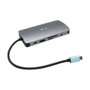 I-TEC D I-TEC USB-C NANO DOCK HDMI/VGA, Base Metal USB-C Nano para Viaje con HDMI, VGA, LAN, 100W PD, 3.5mm, Lector SD/MicroSD, Plata