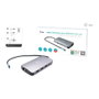 I-TEC D I-TEC USB-C NANO DOCK HDMI/VGA, Base Metal USB-C Nano para Viaje con HDMI, VGA, LAN, 100W PD, 3.5mm, Lector SD/MicroSD, Plata