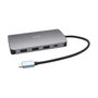 I-TEC D I-TEC USB-C NANO DOCK HDMI/VGA, Base Metal USB-C Nano para Viaje con HDMI, VGA, LAN, 100W PD, 3.5mm, Lector SD/MicroSD, Plata