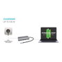 I-TEC D I-TEC USB-C NANO DOCK HDMI/VGA, Base Metal USB-C Nano para Viaje con HDMI, VGA, LAN, 100W PD, 3.5mm, Lector SD/MicroSD, Plata
