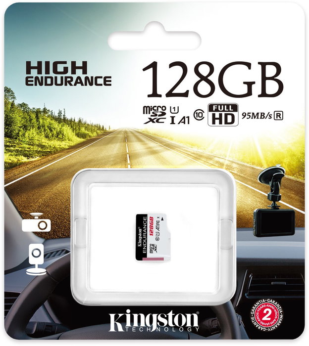 Kingston High Endurance 128 GB MicroSD UHS-I Clase 10 Kingston High Endurance 128 GB MicroSD UHS-I Clase 10