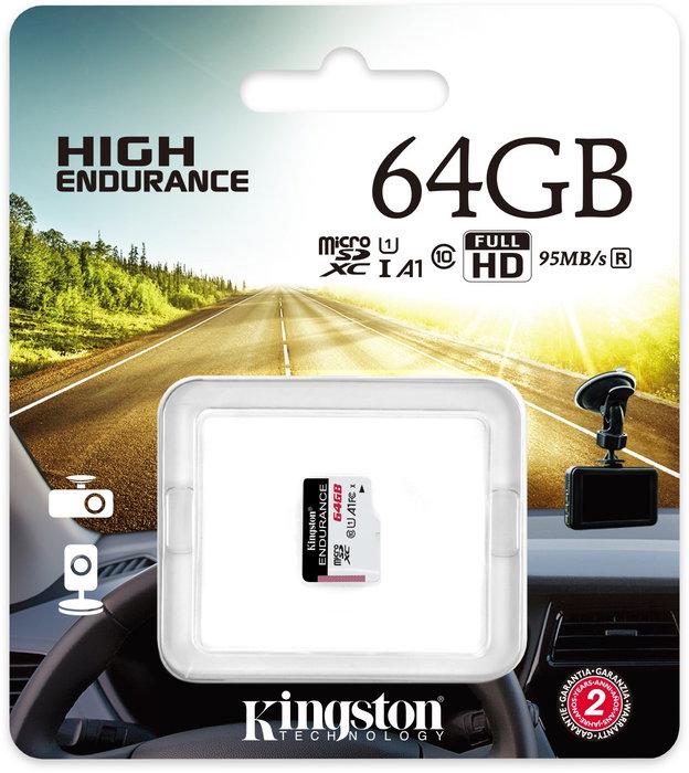 Kingston High Endurance 64 GB MicroSD UHS-I Clase 10