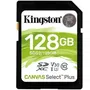 Kingston SDS2/128GB Tarjeta de Memoria Canvas Select Plus SDXC 128GB, Clase 10, UHS-I U3/V30, 100MB/s Lectura para Video Full HD