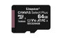 Kingston Canvas Select Plus microSDXC Tarjeta 64 GB UHS-I U1 Clase 10 A1 para Android con Adaptador SD, 3.3 V