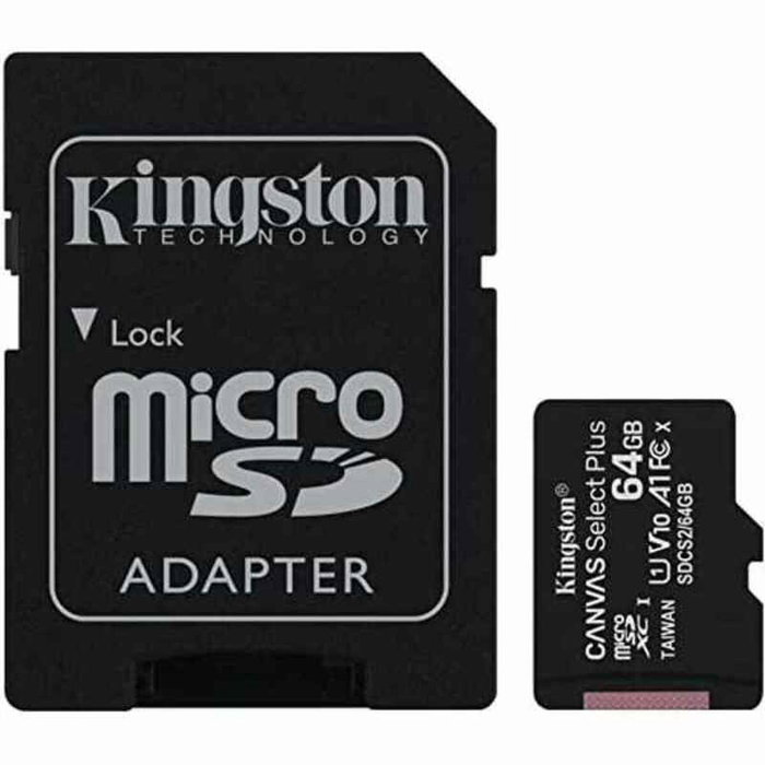 Kingston Canvas Select Plus 64 GB microSDXC Clase 10 con Adaptador SD