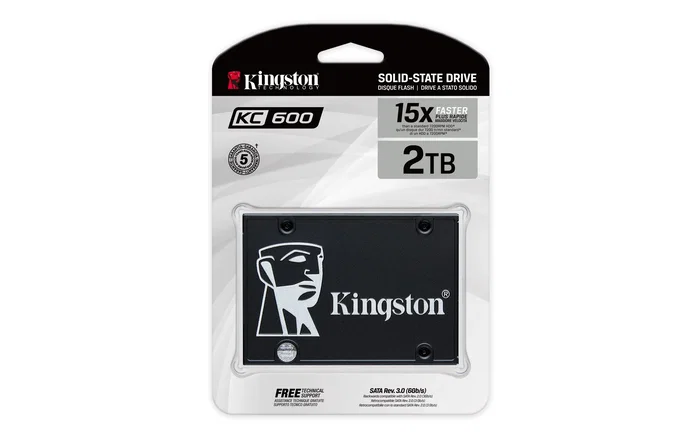Kingston KC600 2 TB SSD 2,5 Pougadas Kingston KC600 2 TB SSD 2,5 Pougadas