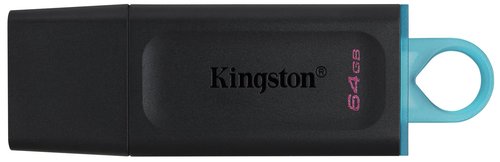 Kingston DataTraveler Exodia 64 GB USB 3.2 Gen 1 Negro/Turquesa Kingston DataTraveler Exodia 64 GB USB 3.2 Gen 1 Negro/Turquesa