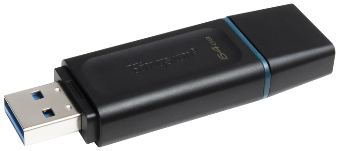 Kingston DataTraveler Exodia 64 GB USB 3.2 Gen 1 Negro/Turquesa Kingston DataTraveler Exodia 64 GB USB 3.2 Gen 1 Negro/Turquesa