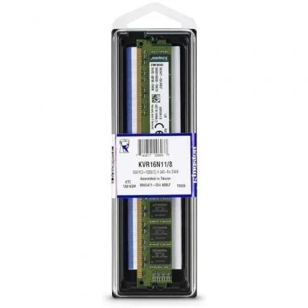 Kingston KVR16N11/8 - Memoria RAM ValueRAM 8GB DDR3 1600MHz CL11 1.5V DIMM 240 pines