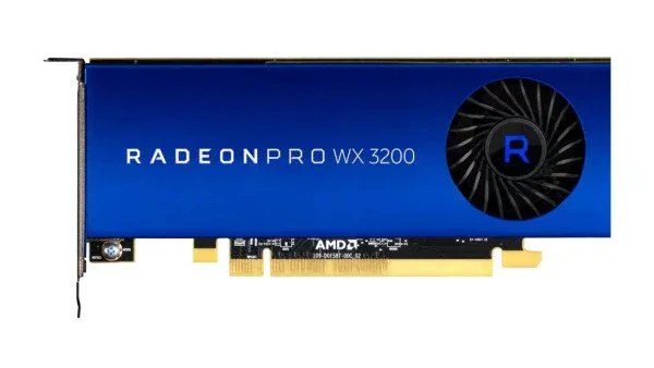 AMD Radeon Pro WX 3200 4GB GDDR5 Tarjeta Gráfica Profesional PCIe x16 3.0 con 4x Mini DisplayPort para Arquitectura, Ingeniería y Diseño (HH/HL)