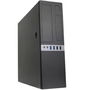 Coolbox Caja Ordenador Sobremesa MicroATX Slim Convertible Pedestal/Sobremesa - Negro - Fuente 300W 80+ Bronze - Ventilador Frontal 90mm