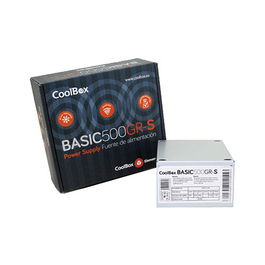 COOLBOX 500W SFX 8cm 3SATA 500GR-S 500W ATX 20+4 Pin 125x100x62mm Blanco