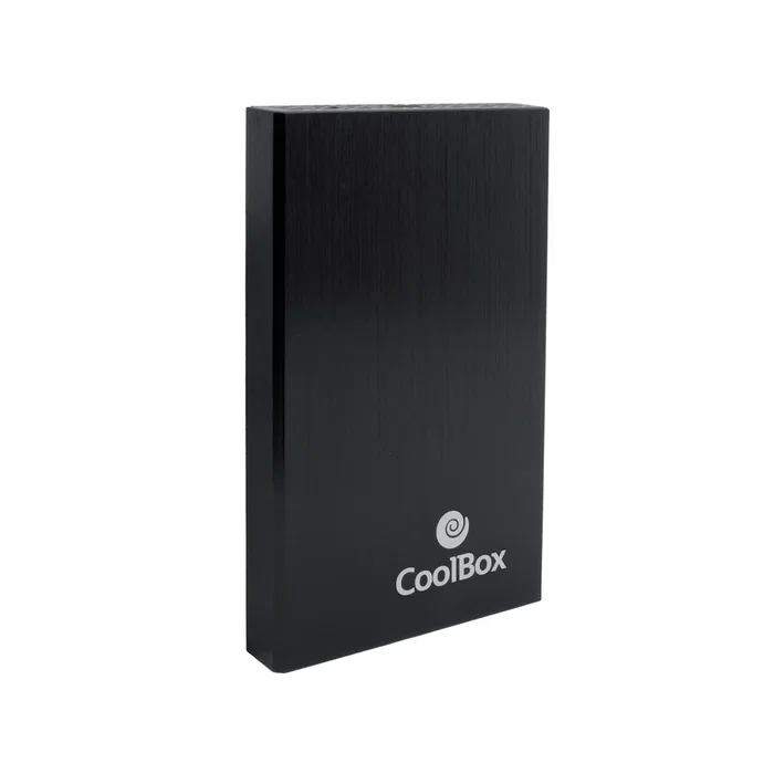 CoolBox A-2523 Carcasa Externa USB 3.2 Gen 1 para HDD/SSD SATA de 2.5", Negro, Aluminio y ABS, Plug&Play, Compatible con hasta 2TB