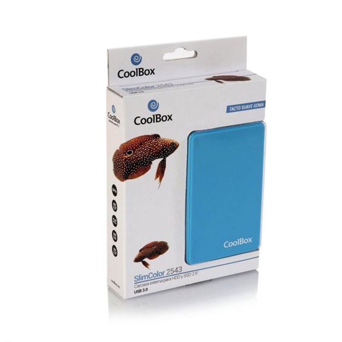 COOLBOX Carcasa Externa para HDD/SSD 2.5 SATA USB 3.0 Gris SCG2543