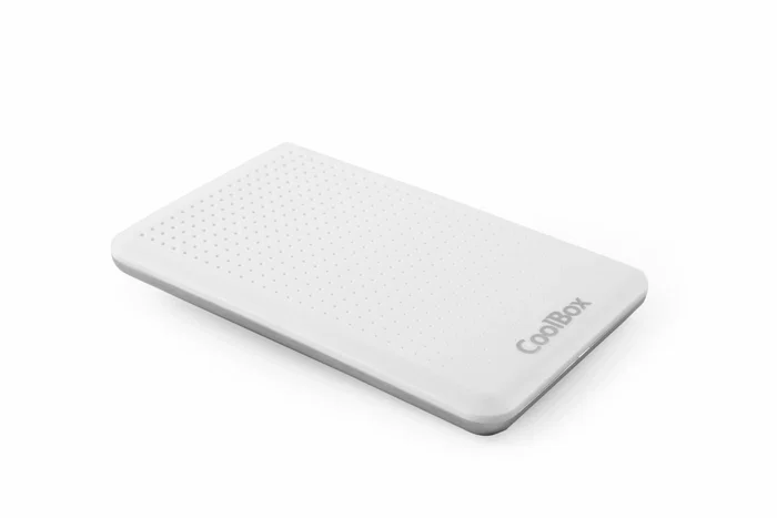 Coolbox Carcasa Externa para Disco Duro/SSD SATA 2.5" USB 3.0 5Gbps, Color Blanco, SCM2503
