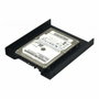 Coolbox Adaptador de Bahía 3.5 a 2.5 Metal Negro COO-AB3525M