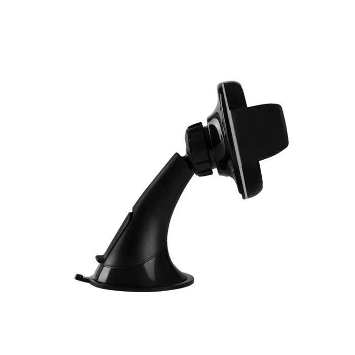 Coolbox CoolCharge Soporte Cargador Inalámbrico para Coche con Ventosa Gel, Compatible Smartphones Hasta 11 cm, Color Negro