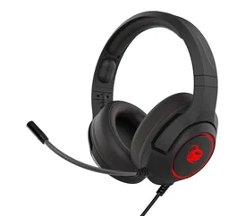 Coolbox DeepGaming RGB Pro DeepChroma - Auriculares Gaming Alámbricos con Micrófono Boom, Iluminación RGB 7 Colores, Diadema Supraaural, Conectores 3.5mm y USB, PC y Consolas, Negro