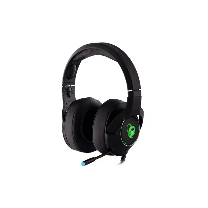Coolbox DeepGaming RGB Pro DeepChroma - Auriculares Gaming Alámbricos con Micrófono Boom, Iluminación RGB 7 Colores, Diadema Supraaural, Conectores 3.5mm y USB, PC y Consolas, Negro