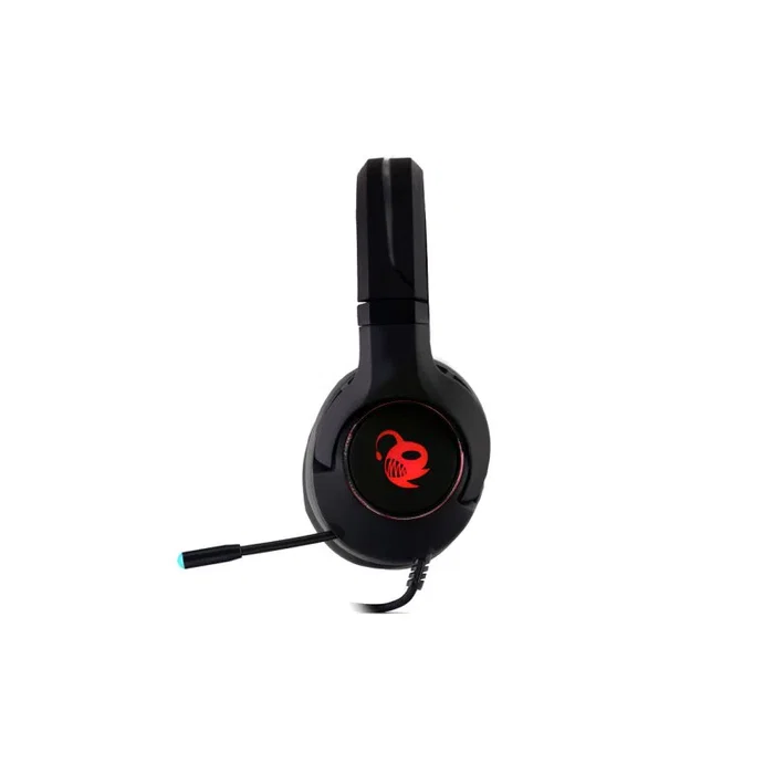Coolbox DeepGaming RGB Pro DeepChroma - Auriculares Gaming Alámbricos con Micrófono Boom, Iluminación RGB 7 Colores, Diadema Supraaural, Conectores 3.5mm y USB, PC y Consolas, Negro