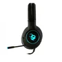 Coolbox DeepGaming RGB Pro DeepChroma - Auriculares Gaming Alámbricos con Micrófono Boom, Iluminación RGB 7 Colores, Diadema Supraaural, Conectores 3.5mm y USB, PC y Consolas, Negro