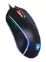 Deep Gaming Ratón Gaming DeepDarth RGB, Sensor Óptico 6400 DPI, 8 Botones Programables, 9 Modos de Iluminación, Software de Gestión, Cable USB A 1.8m, Negro