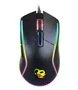 Deep Gaming Ratón Gaming DeepDarth RGB, Sensor Óptico 6400 DPI, 8 Botones Programables, 9 Modos de Iluminación, Software de Gestión, Cable USB A 1.8m, Negro