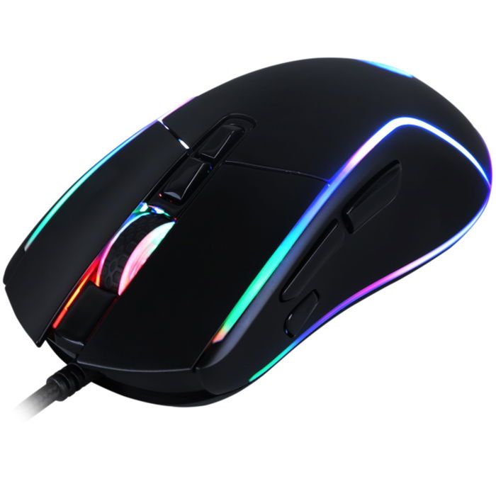 DeepGaming Ratón Gaming Deep Darth RGB Programable 8 Botones 6400 DPI Sensor Óptico 3610 Compatible Windows Mac Linux DeepGaming Ratón Gaming Deep Darth RGB Programable 8 Botones 6400 DPI Sensor Óptico 3610 Compatible Windows Mac Linux