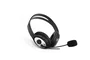 CoolBox Auriculares Alámbricos Diadema con Micrófono CoolChat 3.5 para Videollamadas, Música, Teletrabajo - Negro y Plata